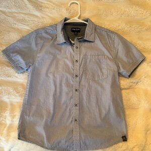 Kenneth Cole Reaction Boy's Blue Short-Sleeve Button-Up Shirt